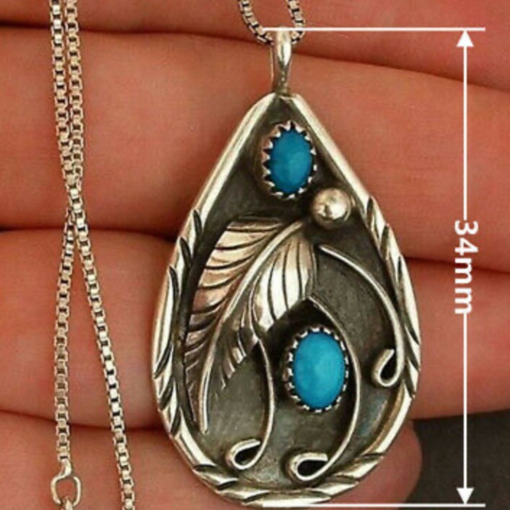 New Sterling silver boho necklace - Picture 3 of 5